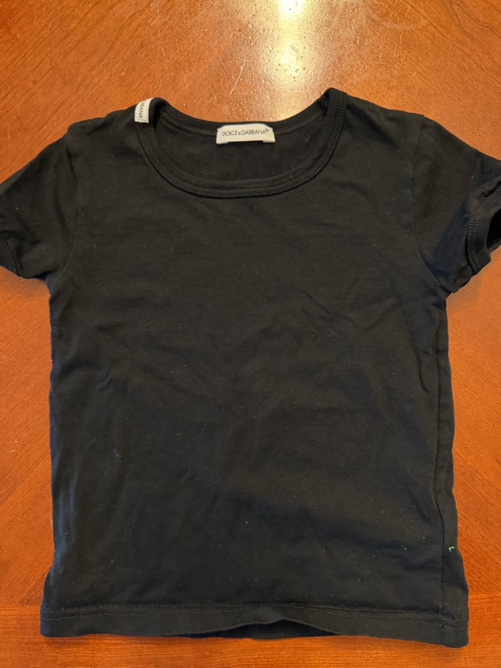 Dolce & Gabbana Black Short Sleeve Crew Tee